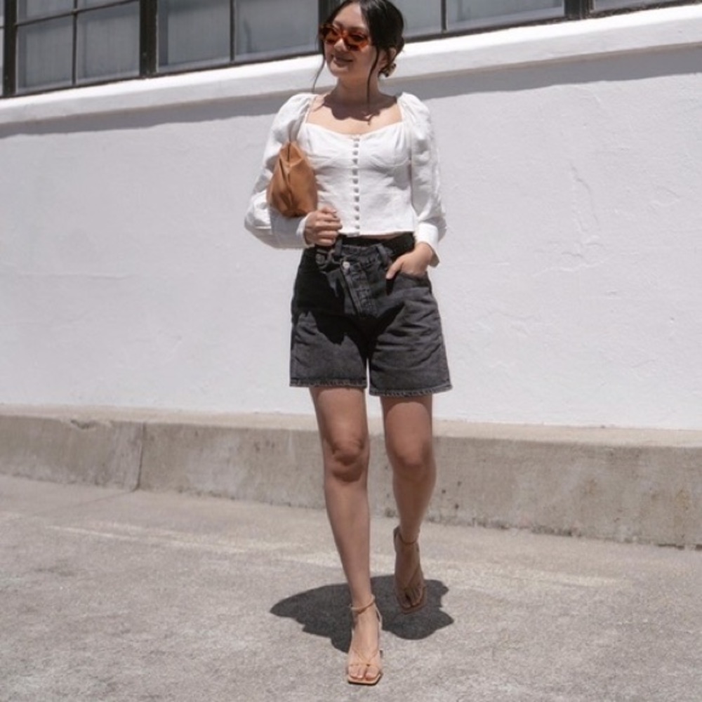 AGOLDE Criss Cross Shorts - Picture 7 of 9